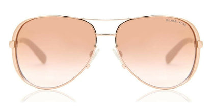 Michael Kors Sunglasses Gold Frame, Pink Lenses, 59MM