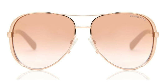 Michael Kors Sunglasses Gold Frame, Pink Lenses, 59MM