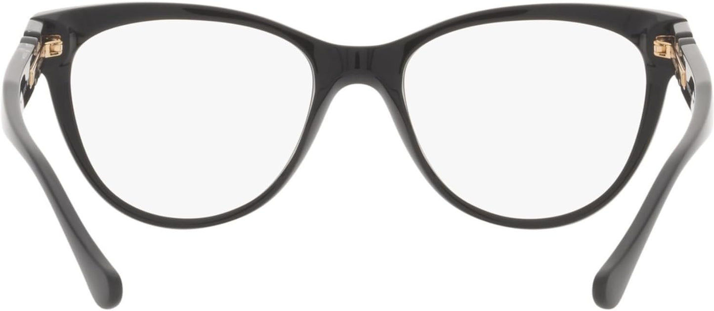 Versace VE3304 GB1 53mm Black Plastic Cat-Eye Eyeglasses