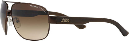 A|X Armani Exchange Men's AX2012S 605813 Rectangular Metal Sunglasses