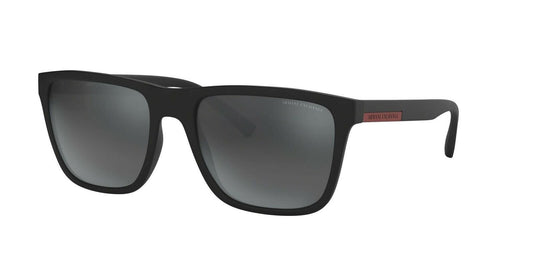 A|X ARMANI EXCHANGE Men's AX4080SF Square Sunglasses, Matte Black